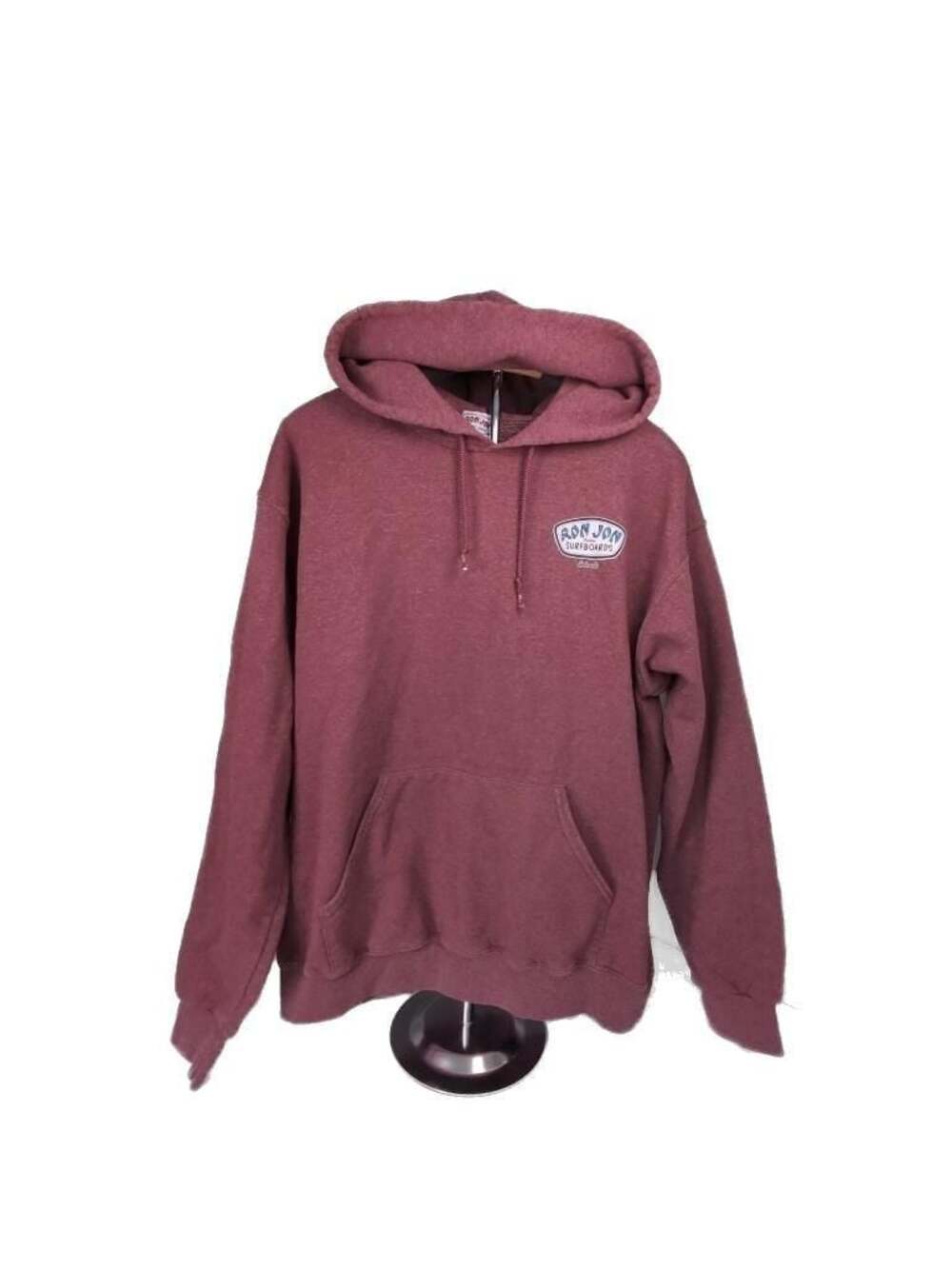 Ron Jon Surf Shop Custom Surfboards Orlando Maroon Pullover Hoodie Large